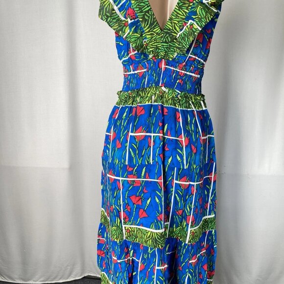 Garrie B Women’s Sleeveless Midi Dress – Blue Multi – Size M – NWT - Picture 6 of 10